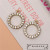 A0010 Fashion Ornament Accessories round Spot Drill Accessories Earrings Necklace Pendant Parts Zircon Copper Parts