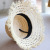 Balsamic Lafite Hollow Broken Edge retro Beach Fisherman Hat Hat Basin Hat Fashion Straw Hat children Summer Sun sunshine