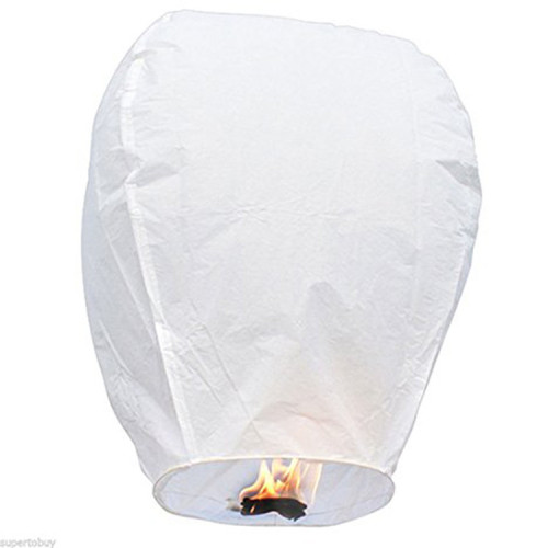 Environmentally Friendly and Degradable 17G Flame Retardant Copy Paper Flame Retardant Rope Kraft Paper Wax White Oval Kong Lantern 