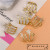 E2393 Fashion Earrings Multi-Layer Star Ear Studs Circle Ring Earrings Refined Wild Earrings Zircon Copper Parts