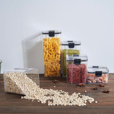 Multifunctional Moisture-Proof Sealed Jar Kitchen Storage with Lid Cereals Food Storage Sealed Storage Jar