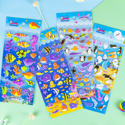 Wow Factory Direct Sales New Educational Creative Cartoon DIY Stickers Fun Colorful Stickers Can Be Wholesale