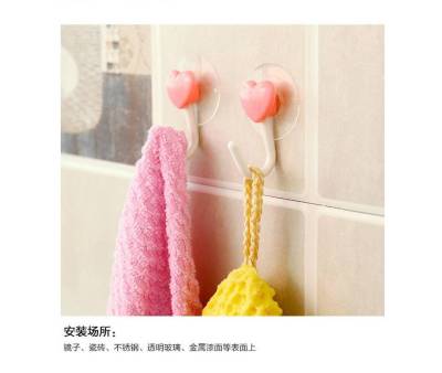 Macaron pink love hooks seamless decorative hooks
