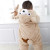 Thickened cotton-padded animal onesie for autumn and winter outdoor cotton-padded ha-coated baby climbing clothes