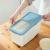 J52-8111 Household 20 Jin Rice Bucket Rice Storage Box Sealed Kitchen Transparent 10kg M Storage Box Pulley Rice Pot