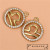 A0004 round Spot Drill Fashion Ornament Accessories Earrings Necklace Pendant Zircon Copper Parts
