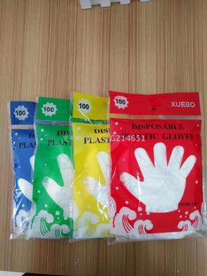 Direct sales volume of large factories to sign plastic food gloves