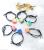 Korean Hot Style Set Rainbow Square Hair Rope Hoop Web Celebrity Lovely hair Ponytail Rubber Band hair ring rope