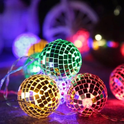 Cross-border explosion of new LED Lamp String Laser ball Mirror Modeling wholesale decorative lights Laser ball