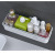 Simple and Light Luxury European-Style Punch-Free Wall-Mounted Compartment Draining Cosmetics Bathroom Accessories Storage Rack
