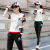 Short sleeved two-piece trousers summer wear casual sports suit women's seven minute trousers summer 2020 new Korean ver
