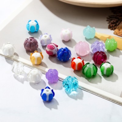 Lapis Lazuli Petals Lapis Lazuli beads DIY earrings hairpin beads Accessories
