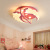 Children's room Nordic bedroom ceiling lamp cartoon flamingo boys and girls ultra-thin simple lamps and lanterns