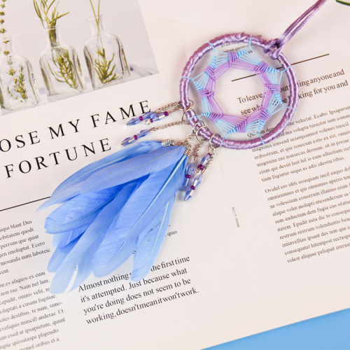 Retro Seven Awn Star Dream Catcher Car Car Pendant Pendant Feather Pendant Ornament Wind Chimes Mori Energy Catcher Net