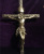 Boutique 60cm Full Color Bronze Jesus Cross Wall Pendant Catholic Christian Gift