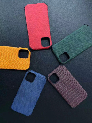 Custom - made mobile phone case stick leather phone case four Angle anti - fall protective cover