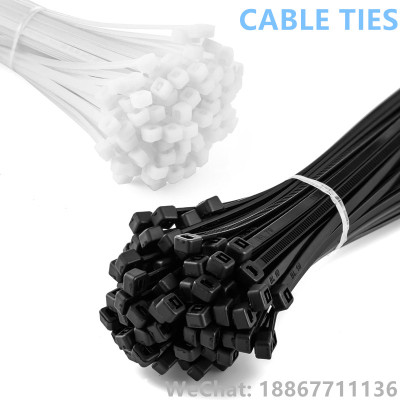 Heavy duty cable Zipper tie with a combination of a 25-38 cm black and white nylon tie