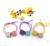 Korean Simple Joker Double half Square Bead Mixed color Hair band Hair Hoop Women's Net Red Hot Style Balls Head Rubber band hair ring head rope