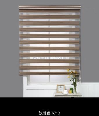 Factory Direct Sales Pleated Plain Louver Soft Gauze Curtain Shading Awning Curtain Office Curtain Living Room Finished Product Customization