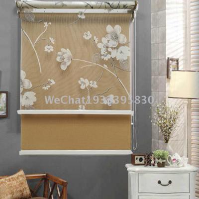 Shutter Curtain Double-Layer Lifting Pull Bead Shutter Living Room Toilet Balcony Day & Night Curtain Door Curtain Customization Manufacturer