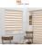 Shading Imitation Linen Soft Gauze Curtain Living Room Study Balcony Partition Louver Soft Gauze Curtain Factory Cortina Duo Roller