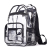 Cross-Border Amazon Hot PVC Transparent Backpack Large Capacity Simple Waterproof Student Schoolbag Printable