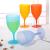 Tj-1845 plastic non-toxic candy colored goblet