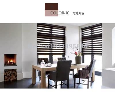 Shading Imitation Linen Soft Gauze Curtain Living Room Study Balcony Partition Louver Soft Gauze Curtain Factory Cortina Duo Roller