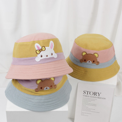 Girls' Hat Spring and Autumn Trendy Children's Bucket Hat Spring Bucket Hat Baby Sunshade Hat Cute Super Cute Baby Sun