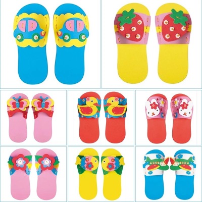 DIY Type Children's Handmade Slippers