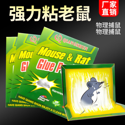 Household super strong sticky rat board transparent non-toxic rat son with bait to kill mouse thickening foreign trade mouse paste