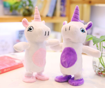 Electric Talking Walking Unicorn Cute Smart Electric Children's Plush Toys TikTok Little Donkey Hamster