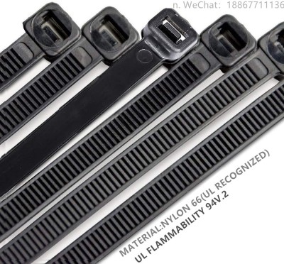 30.48cm Zip Ties Heavy-Duty Cable Ties and Zippers-Plastic Cable Tie Cable Tie Wrapped Black