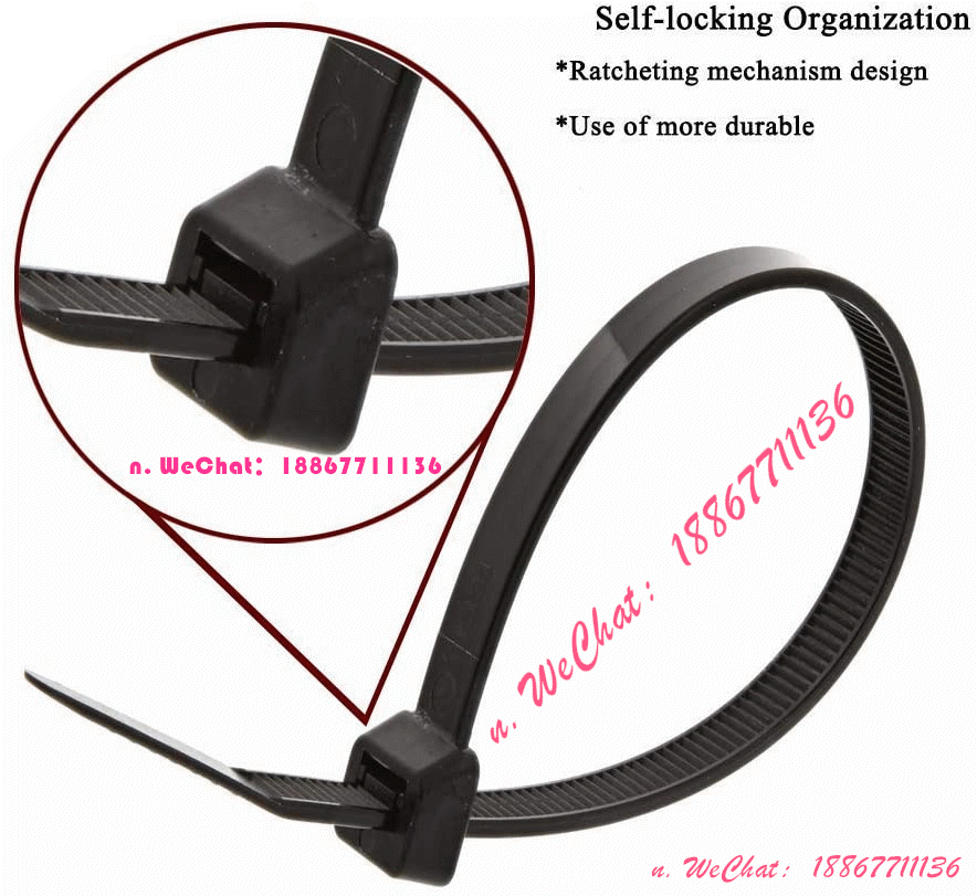 30.48cm Zip Ties Heavy-Duty Cable Ties and Zippers-Plastic Cable Tie Cable Tie Wrapped Black
