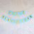 Spanish Holiday Happy Pull banner banner Gilt letters Fish Tails Spanish la Hua party decoration