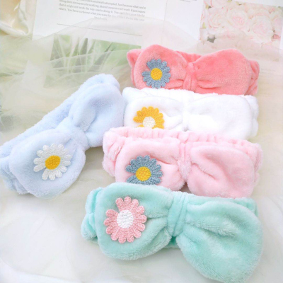 Internet Celebrity Same Style Little Daisy Hair Band Bandeau Face Wash Hair Bands Ornament Makeup Mask