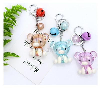 Key chain pendant bag accessories small gifts many cartoon magic color bear bell ornaments mobile phone gifts