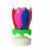 Holiday party supplies Lotus Music Double Flowered Birthday cake Flat Flat Flat Rotating electronic Holy