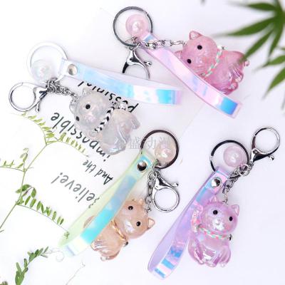 Kitty pendant new key chain lovely jelly lucky cat bag car ornaments pendant gifts customization