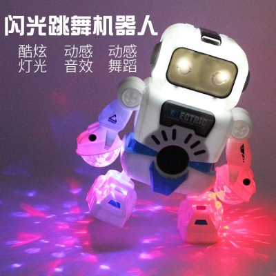 Wholesale Electric Dancing Robot Electric children's Toy music Flash Dancing Robot H