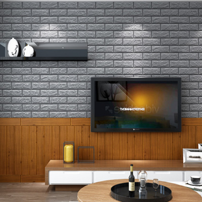 3D wall Wallpaper TV background wall decorate condole as top and mildew-proof self-stick wall tiles