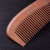 Factory Direct Sales Boutique Carving Peach Wooden Comb 19-4 Fine Teeth Massage Scalp Home Comb Suitable for All Ages with Handle