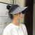 Double-faced empty hat Summer outdoor Sun block Hat fashion versatile Casual Checked Sun Hat