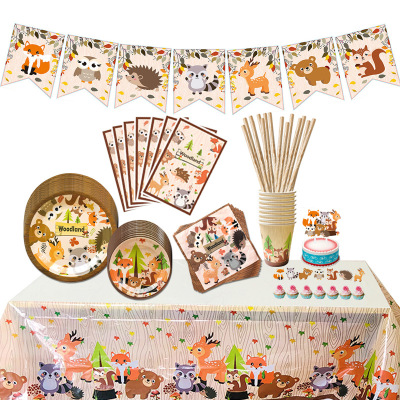 Forest Animals Red Fox Animal Crossing Woodland Birthday Party Warm Animal Party