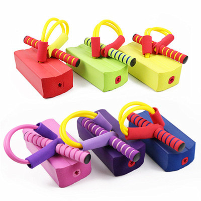 Children Frog jump toy sound bounce shoes Flash jump kindergarten Exercise system training jump pole