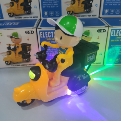 Electric Toy Car Universal Music Light Car Best-Seller on Douyin Hot Sale Wholesale Factory Direct Sales Children like It
