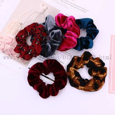 Large Intestine Ring Hair Band Korean Internet Celebrity Ins Simple All-Matching Hair Rope Bun Ponytail Rubber Band Hair-Binding Autumn and Winter