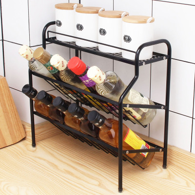 Factory Direct sale of new multi-functional tie Yi contains shelf three layer differentially bottle storage kitchen shelves