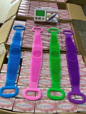 Factory Direct selling ground stands sell hot silica gel rub Zao artifact wipe back belt pull back strip size: 70cm4 colors