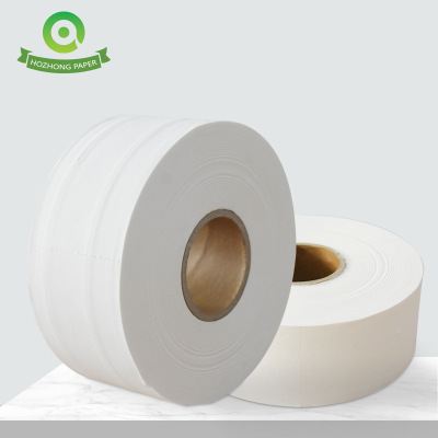 Hezhong 700G Paper Towels Big Roll Paper Toilet Paper 3-Layer Business Hotel Hotel Toilet 12 Rolls Wholesale